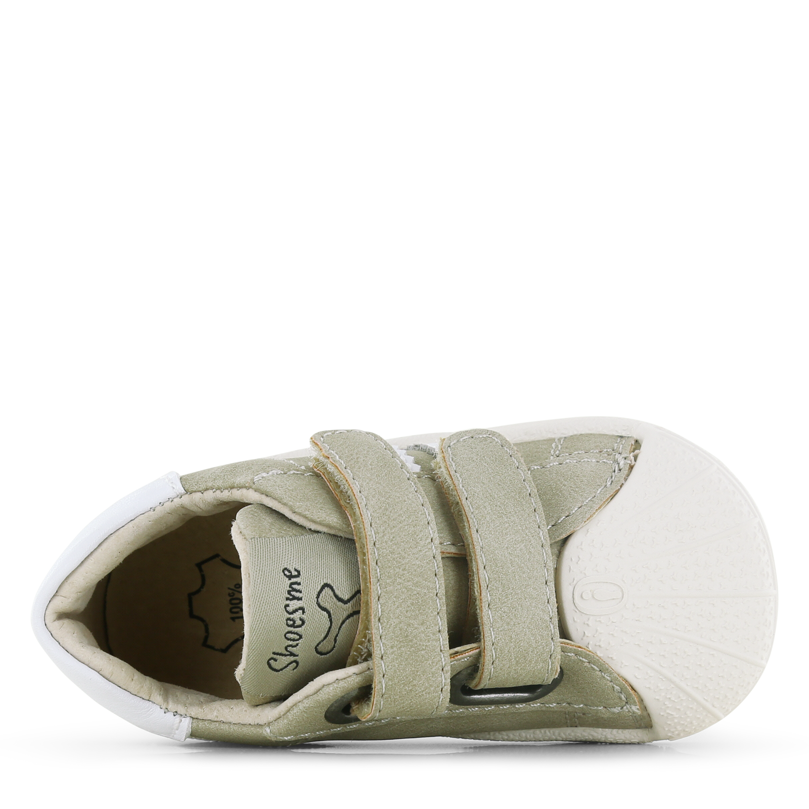 Shoesme taupe sneakertje Microfiber leer | Uni schoenen
