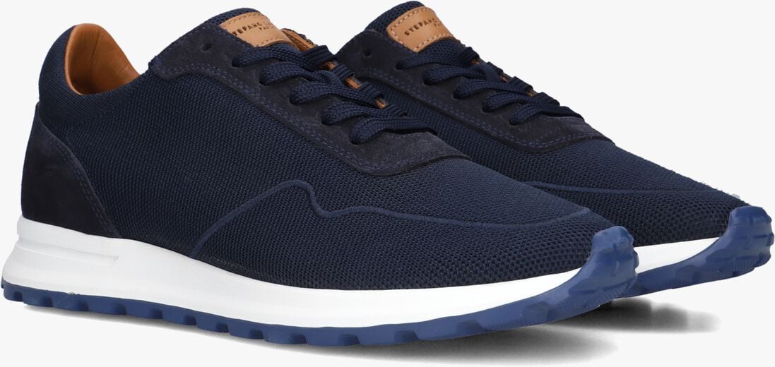 blauwe stefano lauran lage sneakers lj2505