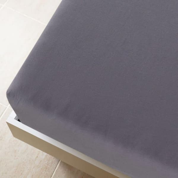 vidaXL Jerseylaken antrasitt 180x200 cm bomull
