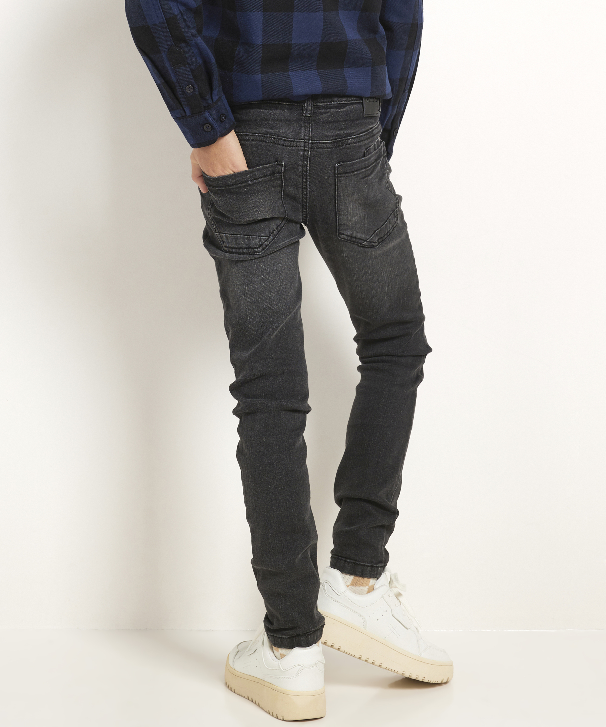 skinny fit stretch jeans - zwart