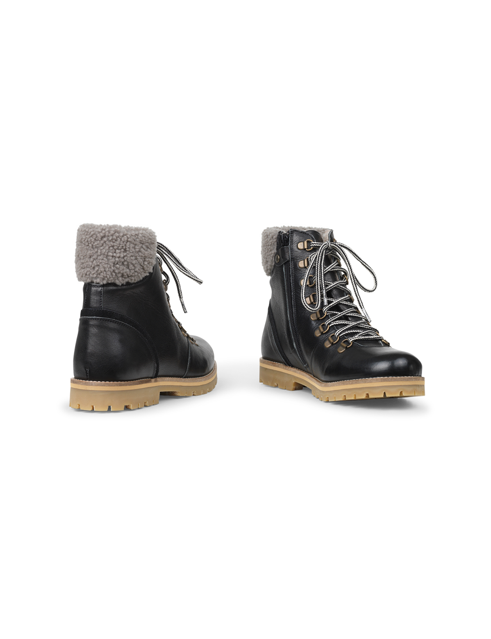 Shearling Winter Boot Women - Black