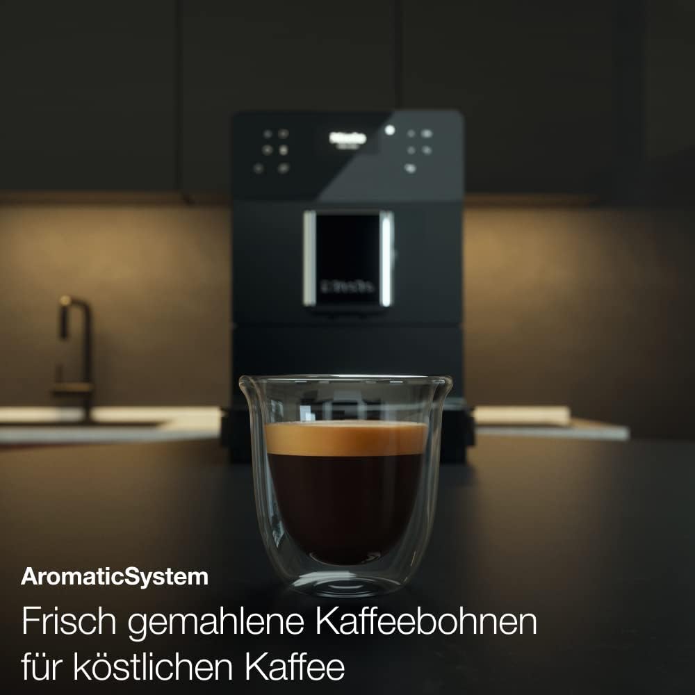 Miele CM 5310 Silence Stand Kaffeevollautomat / OneTouch for Two / Reinigungsprogramme / Kannenfunktion / cremiger Milchschaum / Obsidianschwarz (11525280)