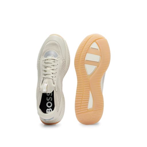 Boss Black Sock Sneakers, Light Beige, 43
