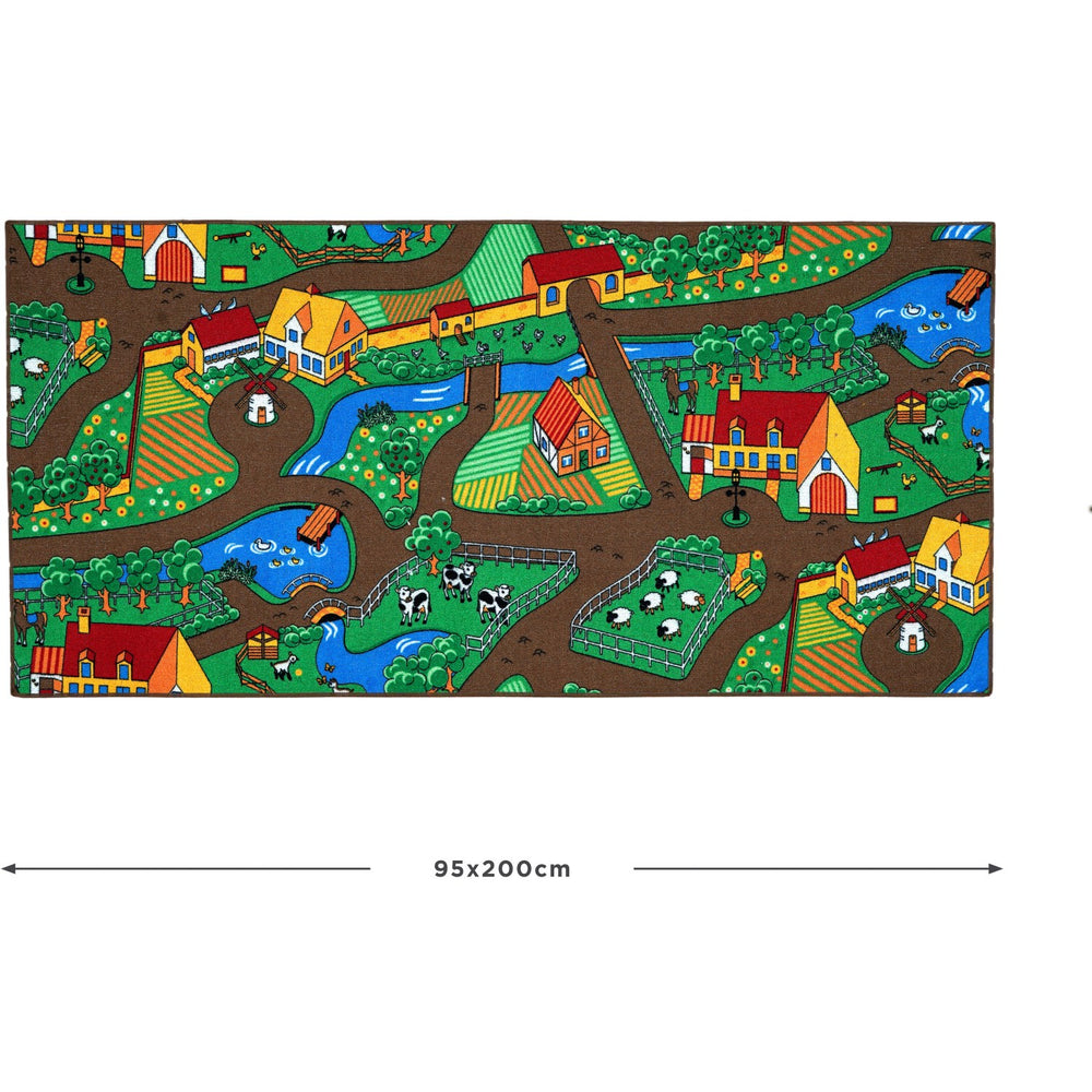 Køb Rebel Roads Farm Life Gulvtæppe - 95 X 200 Cm