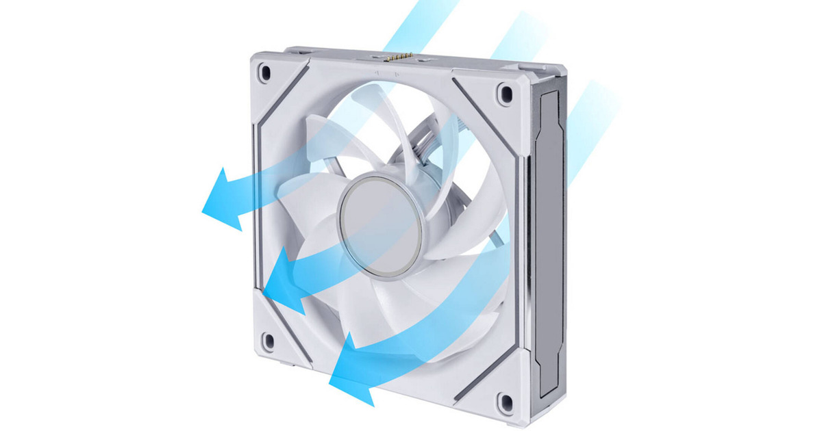 Lian LiUNI FAN SL-INFINITY 120 ARGB Reverse Blade case fans  (Wit, 3 stuks, 120 x 122 x 25 mm, PWM)
