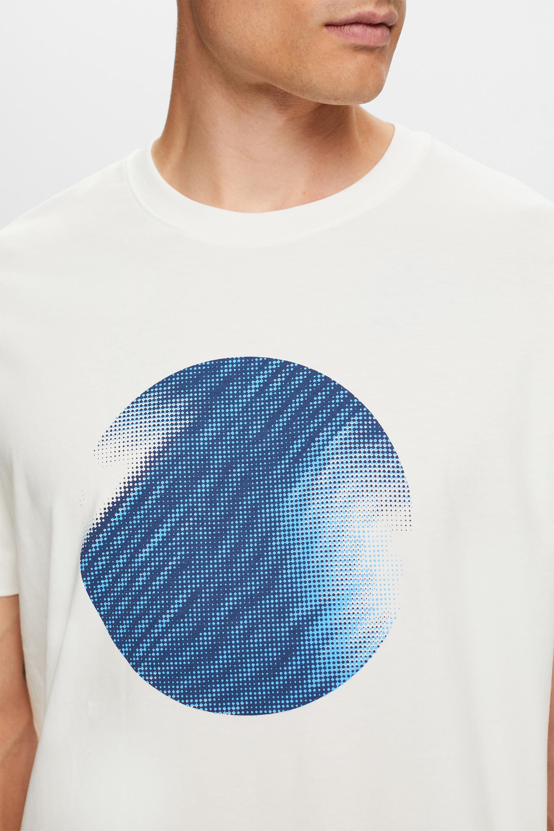 T-shirt à imprimé sur le devant, 100 % coton