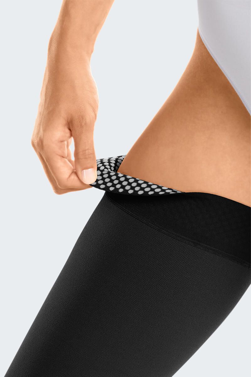 mediven® cotton CCL2 AG Schenkelstrümpfe kurz (62-71 cm) mit Noppenhaftband