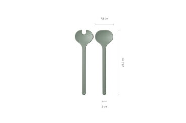 Saladebestek Silueta 2-delig - Nordic black