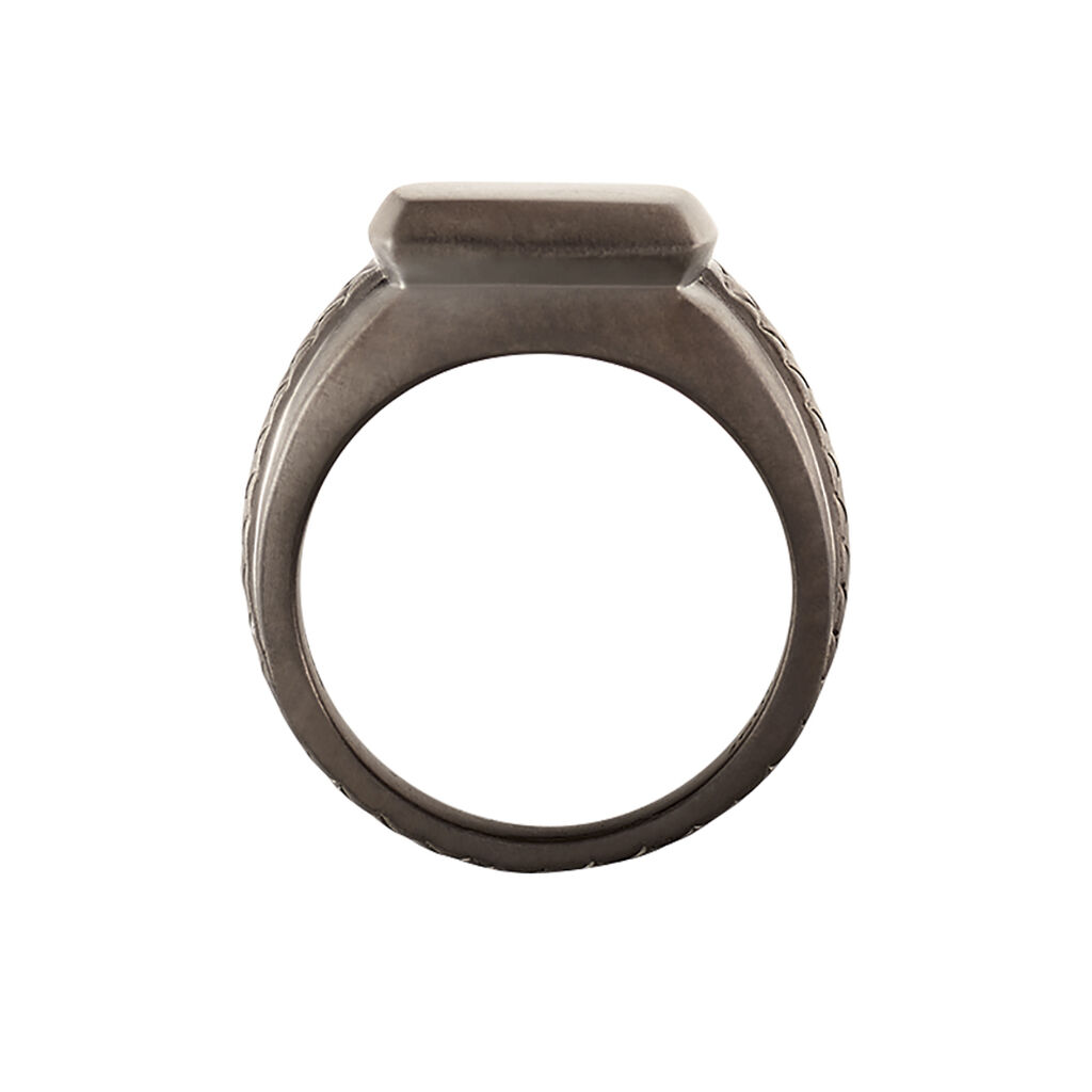 Bague Argent Noir