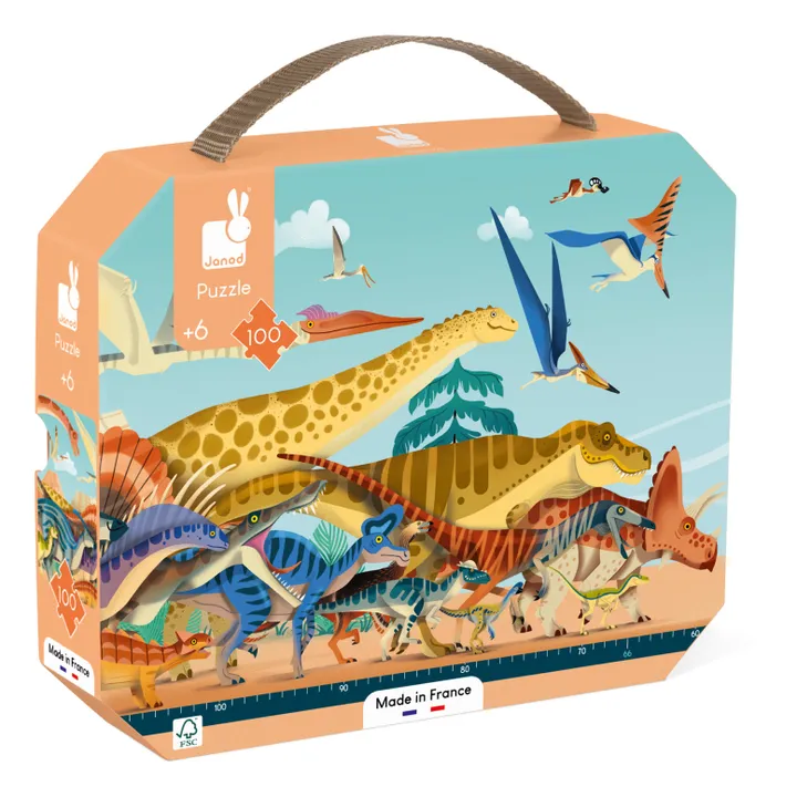 Janod Puzzle panoramique Dino - 100 pièces