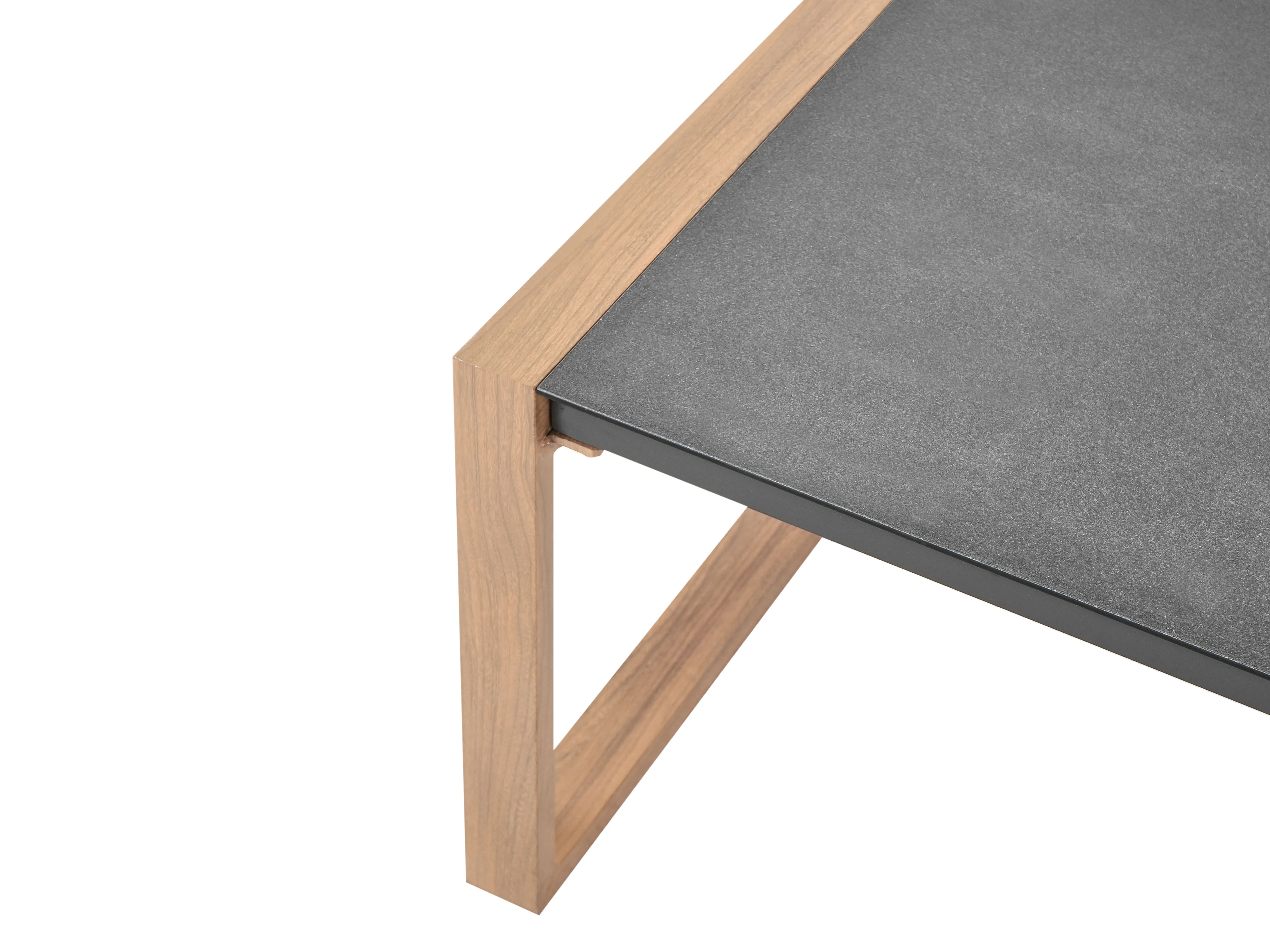 Loungeset met tafel 5-zits GELSO Metaal Donkergrijs