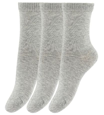 Melton Socken - 3er-Pack - Graumeliert