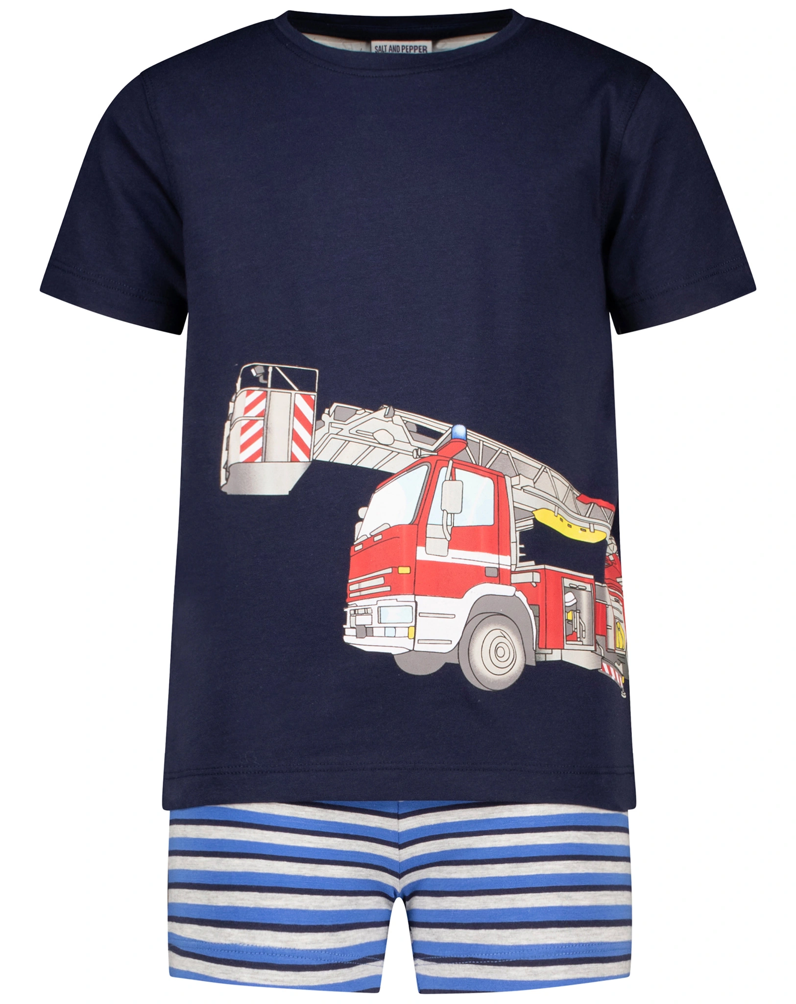Schlafanzug FIRETRUCK kurz in navy