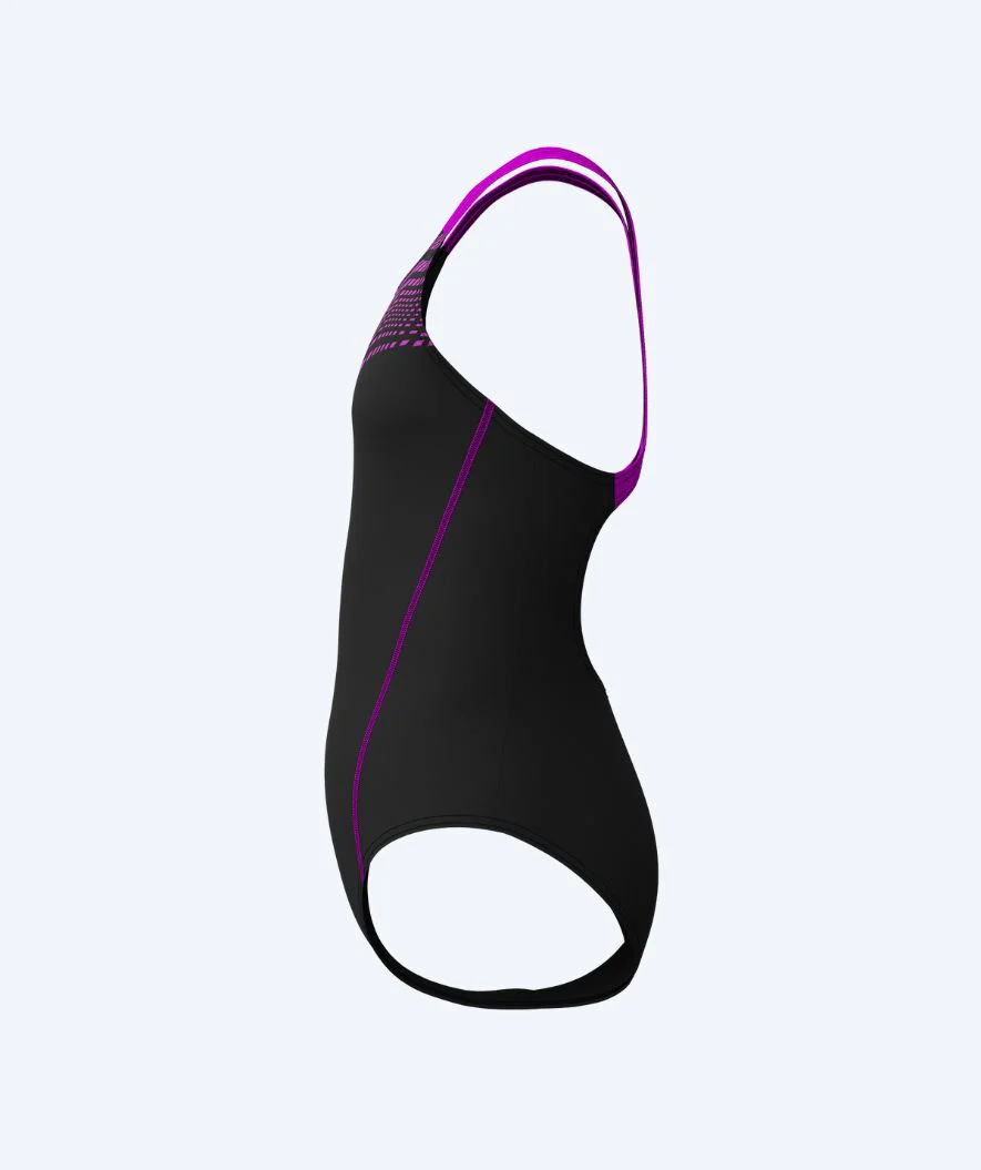 Speedo badedragt til piger - Medley Logo Medalist - Sort/pink
