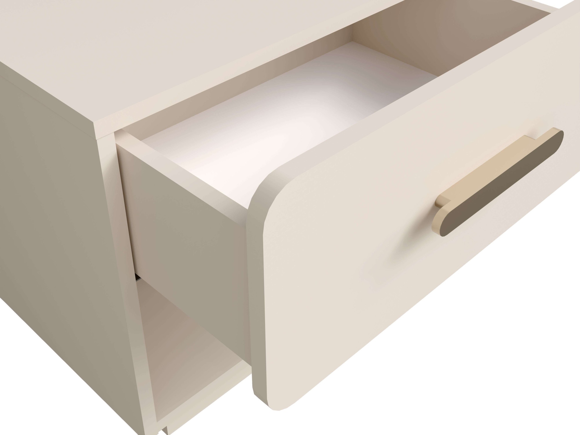Home affaire Nachttisch »CLAREI 2er Set, Nachttischen mit 1 Schublade, Masse B/H/T: 53/48/44 cm« Set,  Set, 2 St., mit goldenen Kunststoffgriffen, Masse B/T/H: 53/22/48 cm