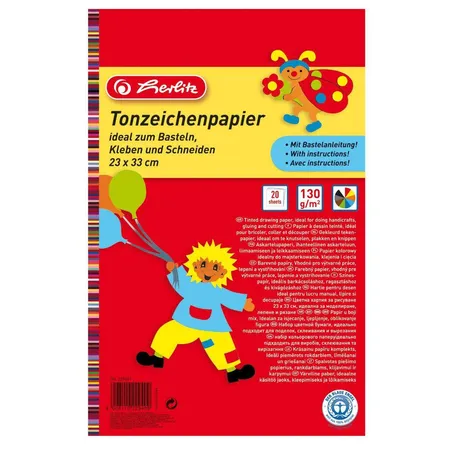 Herlitz Tonzeichenpapier 23x33cm 20 Blatt