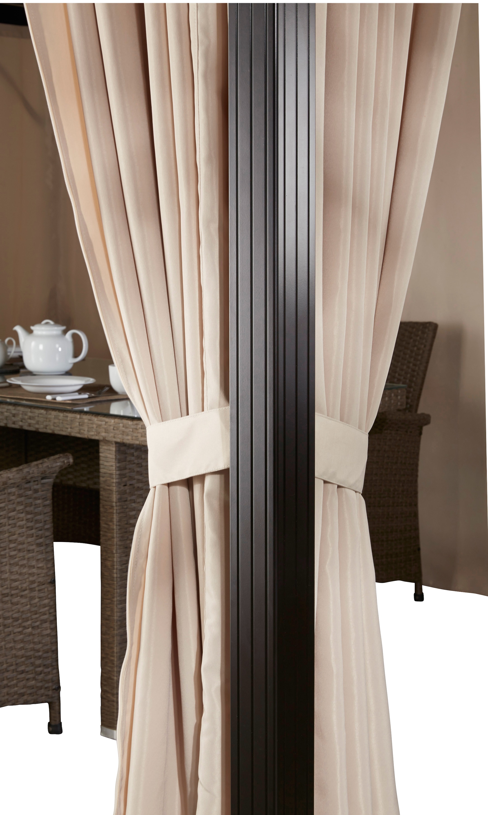 KONIFERA Pavillon »Aruba« BxT: 3x4m für 6-8 Personen, robustes Aluminiumgestell + PC Dach