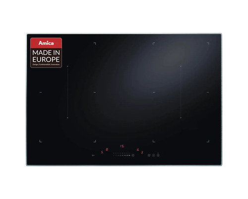 Inductiekookplaat met frame Amica 77,5 x 52,4 cm 4 kookzones KMI 13322 A