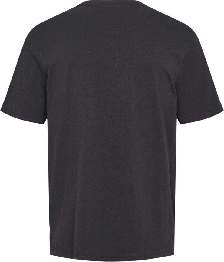 Etirel Solid Slub T-shirt Sort