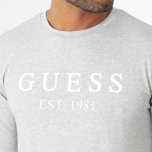 Tee Shirt Manches Longues U3BI11 Gris Chiné