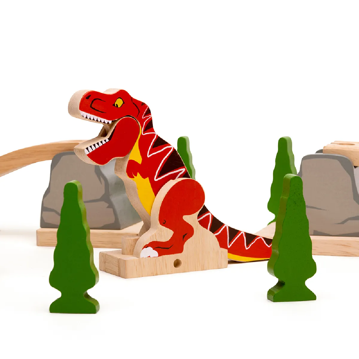 Bigjigs Rail Pont T-Rex Éclatant