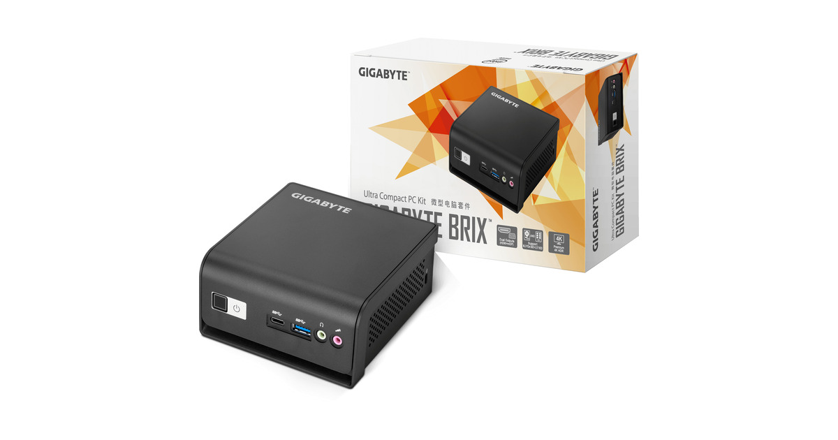 GIGABYTEBRIX GB-BMCE-4500C barebone  (Zwart | Celeron N4500 | UHD Graphics 605)