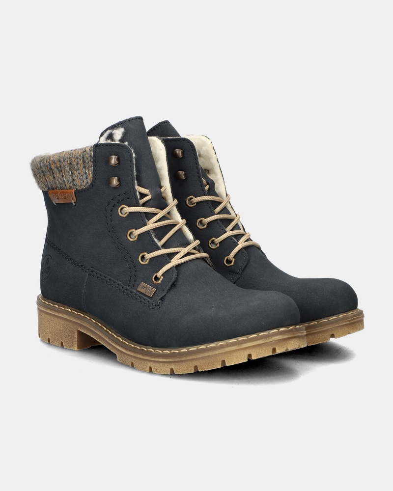 Rieker Veterboots  - blauw