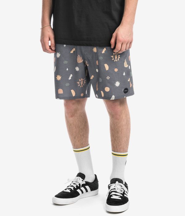RVCA Atlas Elastic Shorts (pirate black)