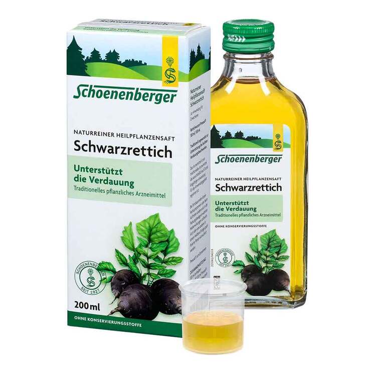 Schwarzrettich Saft Schoenenberger, 200 ml