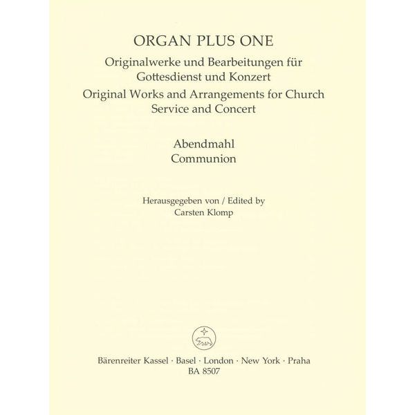 Bärenreiter Organ Plus One Communion