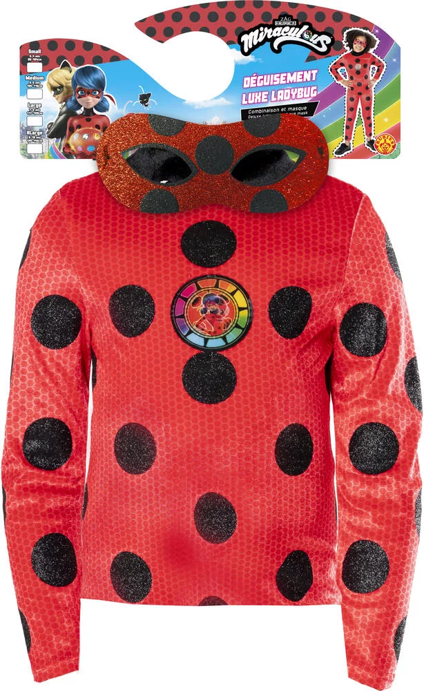 DÉGUISEMENT LUXE LADYBUG SUR CINTRE - TAILLE XL 9-10 ANS