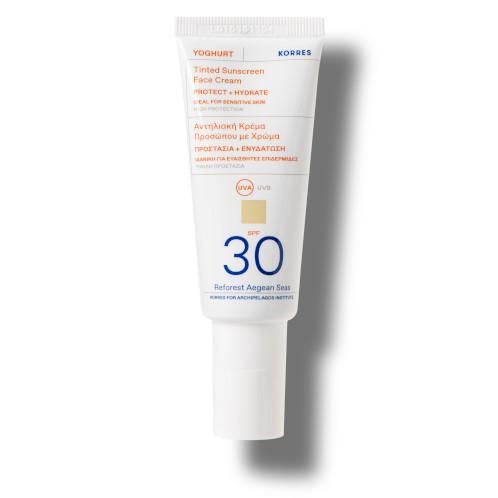 KORRES Yoghurt Getöntes Sonnencreme-Gel für das Gesicht SPF30