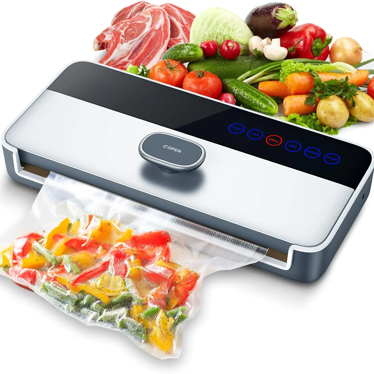 Machine Sous Vide Alimentaire 5 en 1 gris noir Vendos85