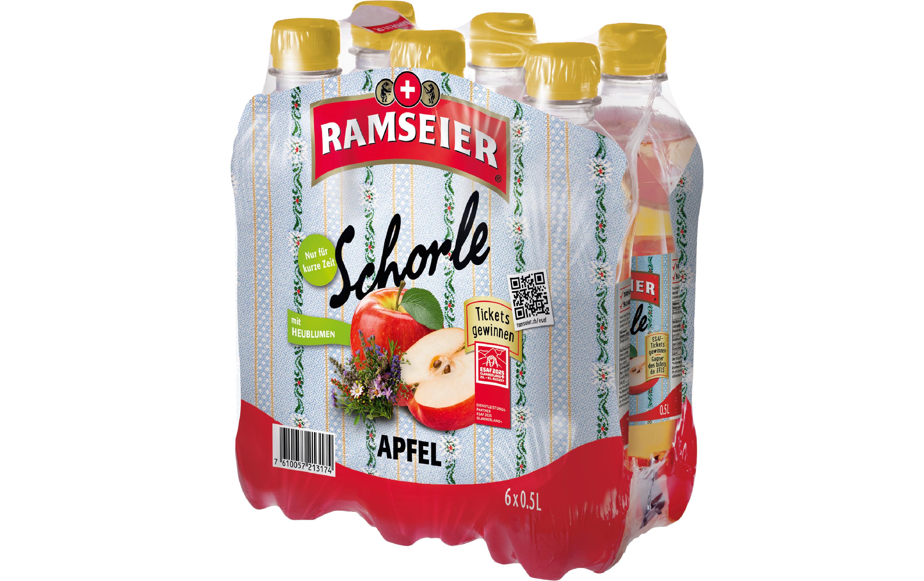 Apfelschorle Heublume 6 x 0.5 lPerfekter Durstlöscher ohne Zuckerzusatz