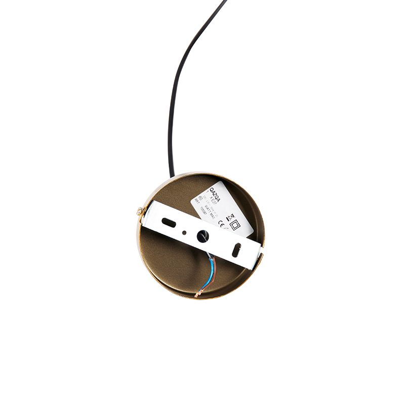 Vintage hanglamp goud veren - Botanica