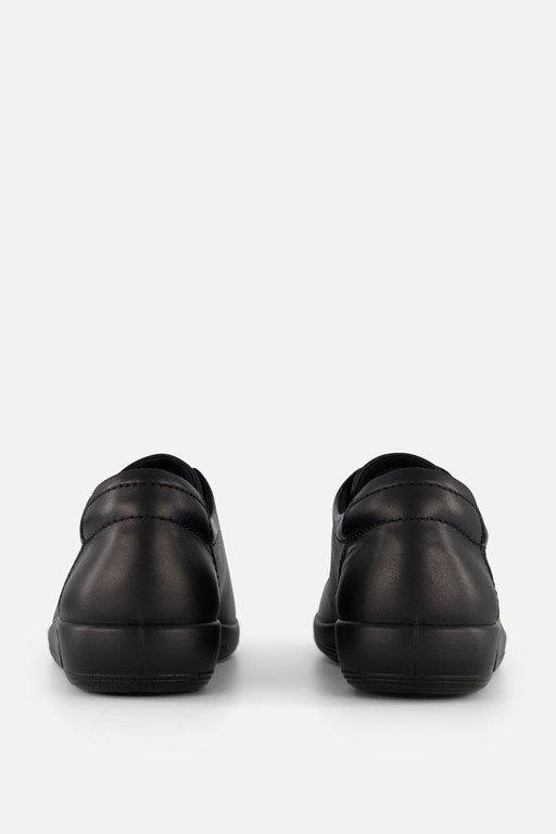 Ecco Soft 2.0 Sneakers zwart Leer