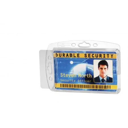 Durable 892419 Doppelbox Für 2 Betriebs-Sicherheitsausweise, transparent