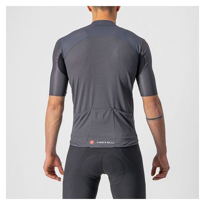 Maillot Manches Courtes Castelli Endurance Elite Gris