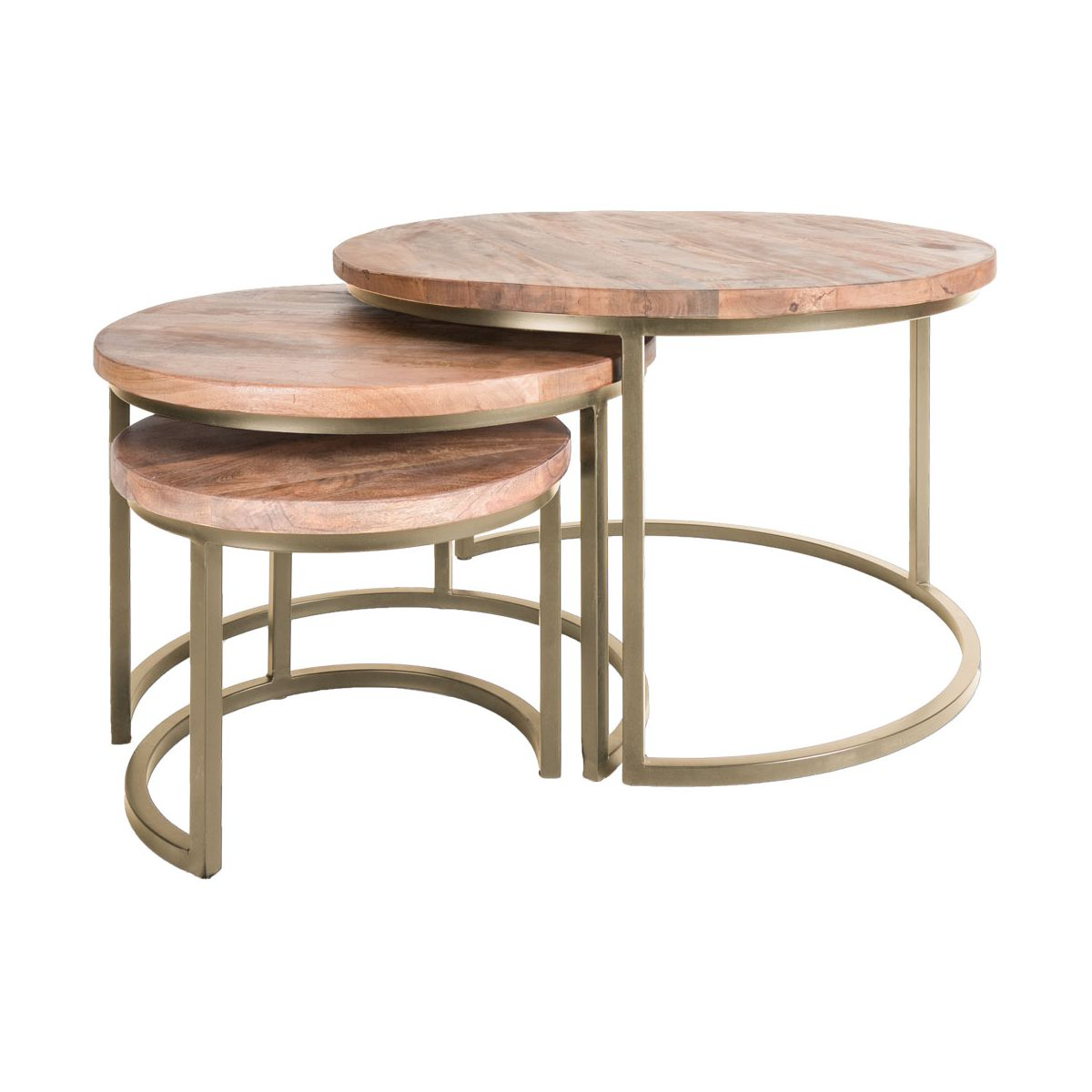 Salontafel Erjan Goud - Set van 3