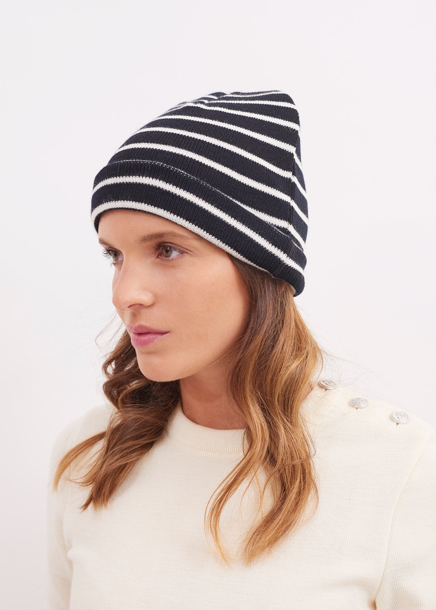 Bonnet marin rayé Cartier
