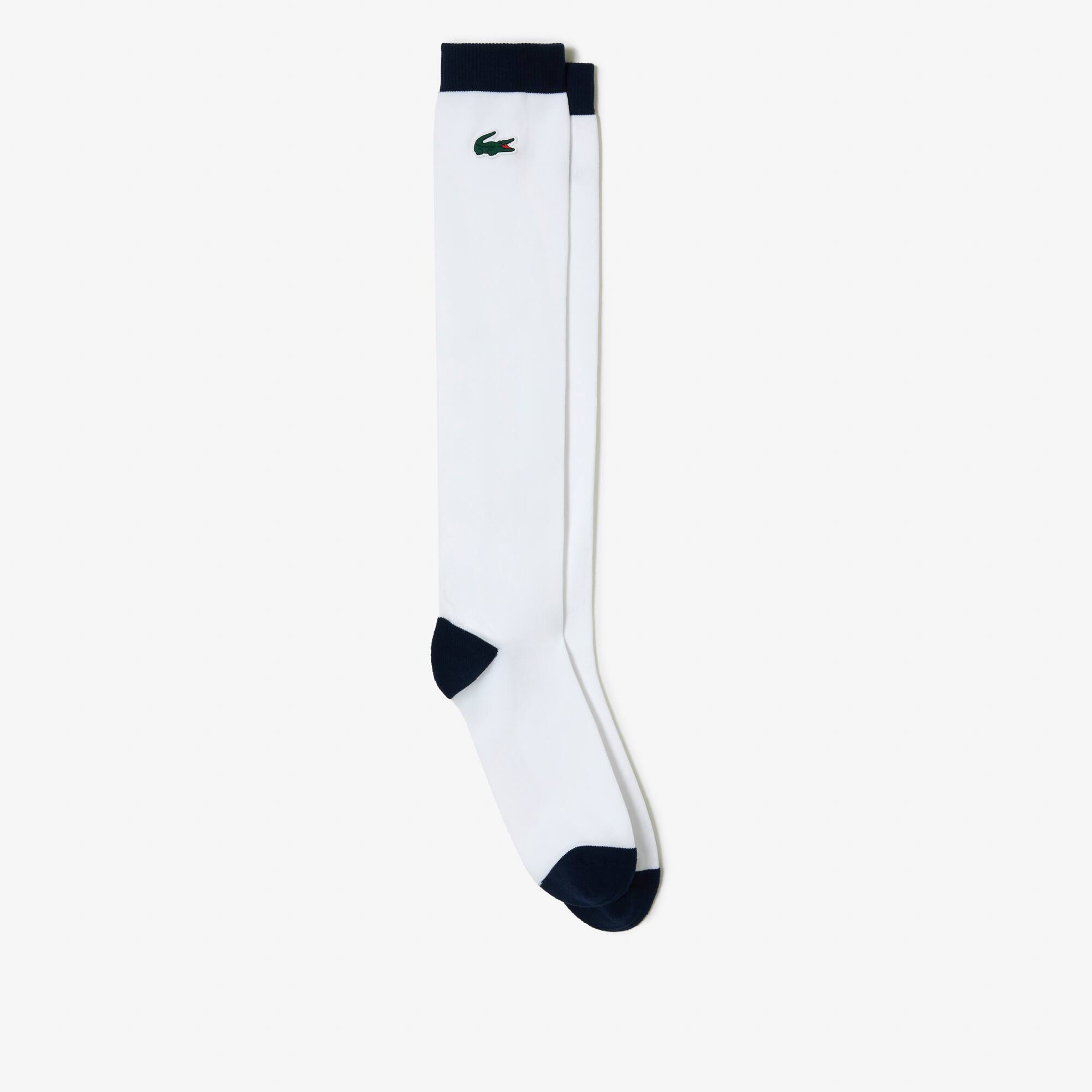 Chaussettes Golf hautes avec marquage Lacoste Chaussettes - Blanc - Lacoste - Femme