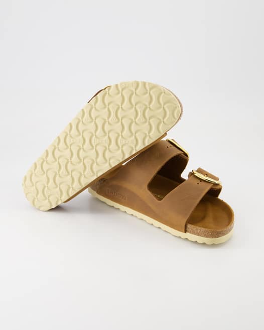 Birkenstock Arizona Big Buckle Pantoletten in Braun