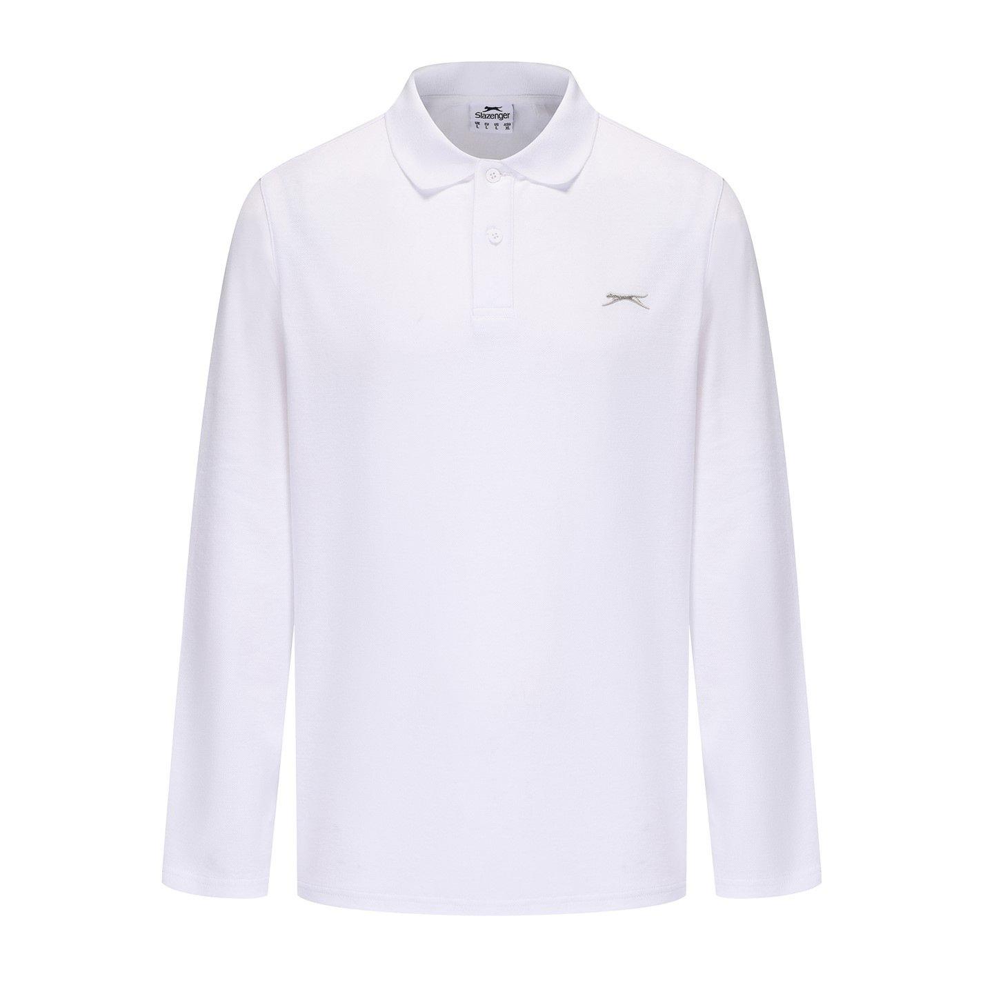 Slazenger Long Sleeve Plain Polo Men