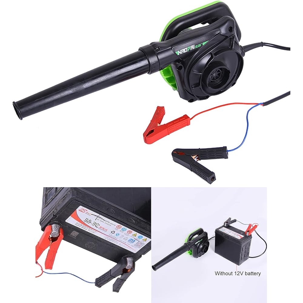 Souffleur à feuilles et aspirateur de jardin 2 en 1 - 3,8 cm - 1200 W - Puissance : 16 000 tr/min - Collecteurs de poussière multifonction : Jardin