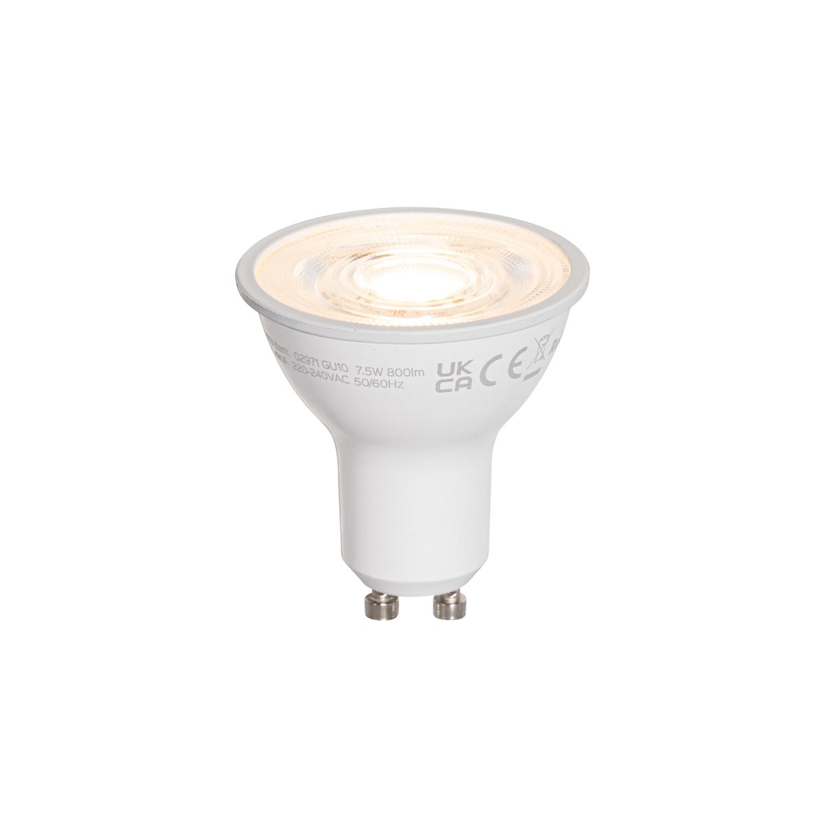 GU10 50mm LED lamp helder 7.5W 800 lm 3000K