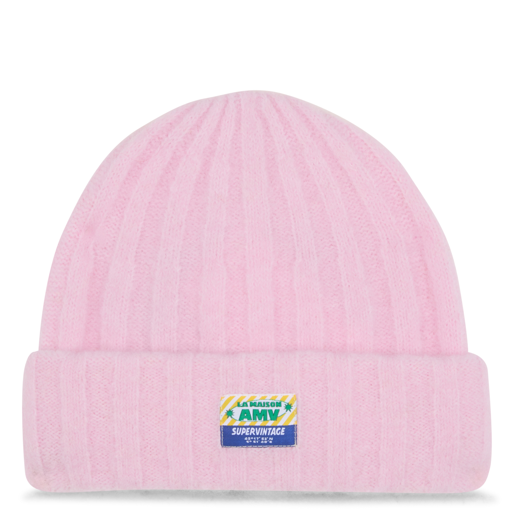 VITOW - Bonnet en laine mélangée| Rose