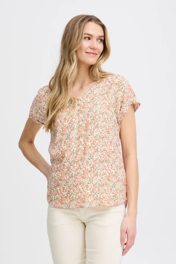 Fransa FRRELAX BL 1 Hot coral aop hs24 01g