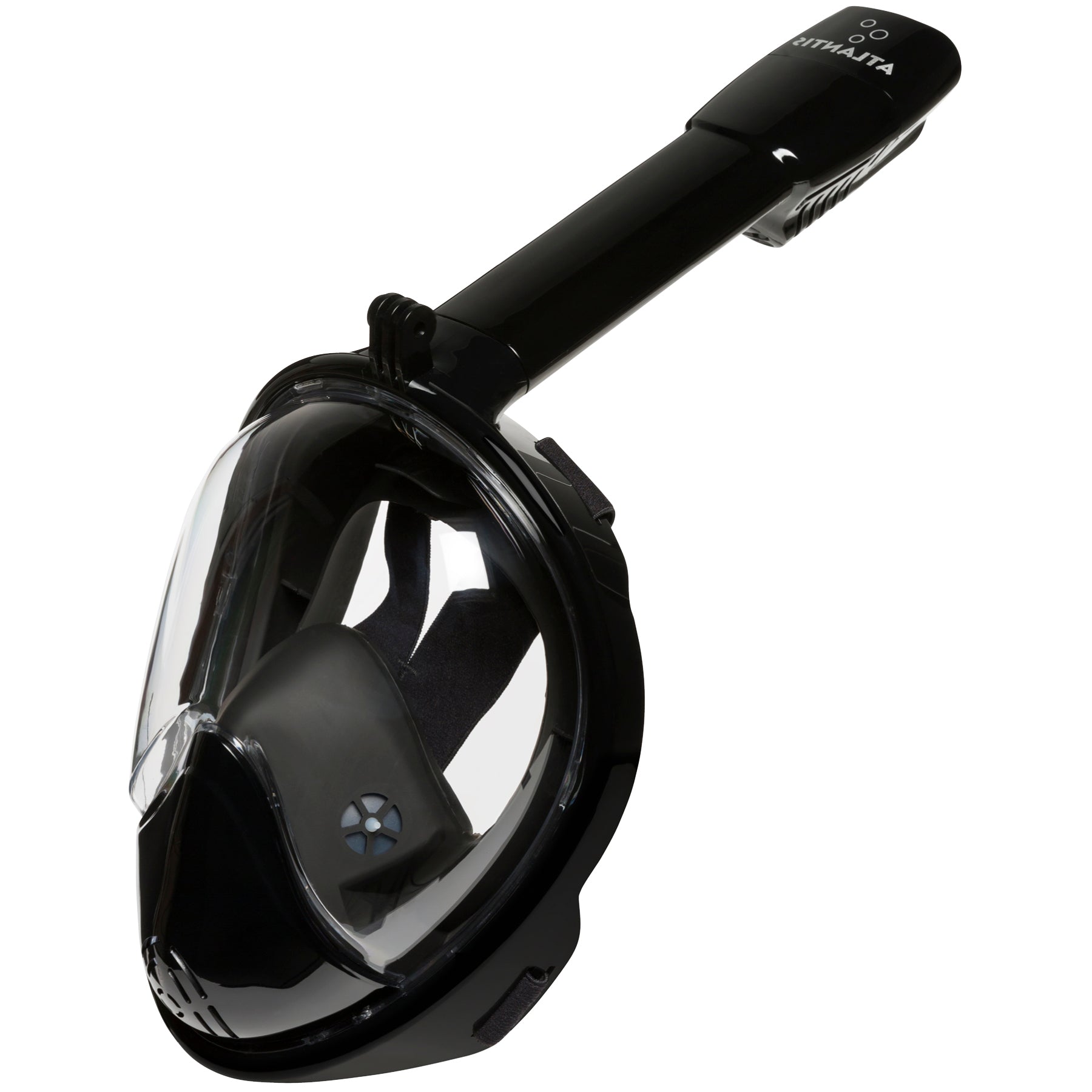 Atlantis 2.0 Zwart S/M Volwassenen Snorkelmasker - Black
