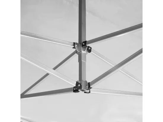 Tente de réception pliable Aluminium 4,5x3 m Blanc