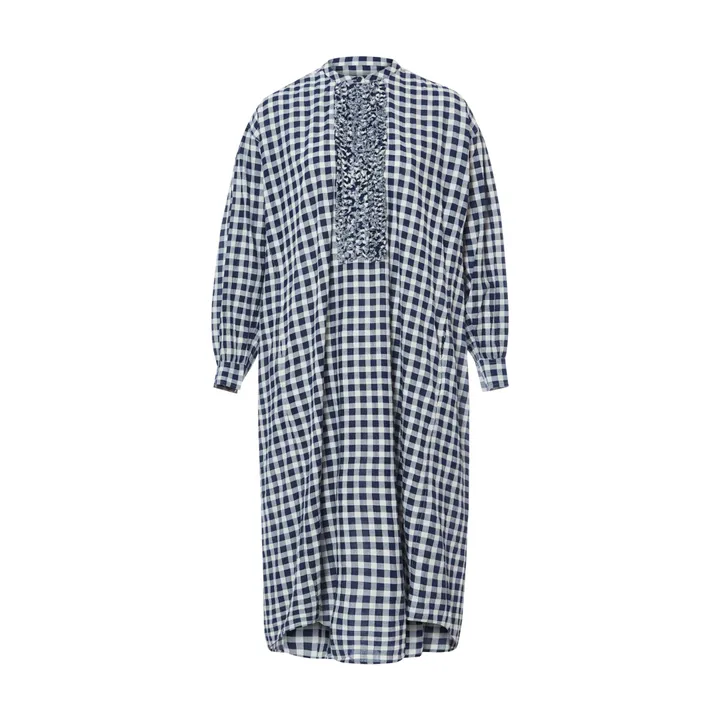 Laurence Bras Robe Noodle Carreaux | Bleu